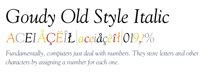 Free Goudy Old Style Fonts